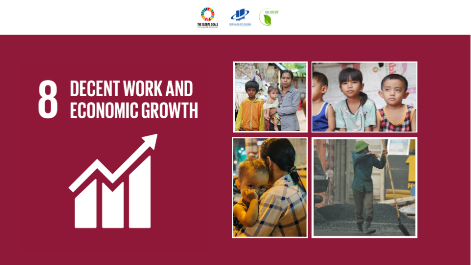 Mục tiêu phát triển bền vững số 8: Đảm bảo việc làm tốt và tăng trưởng kinh tế bền vững