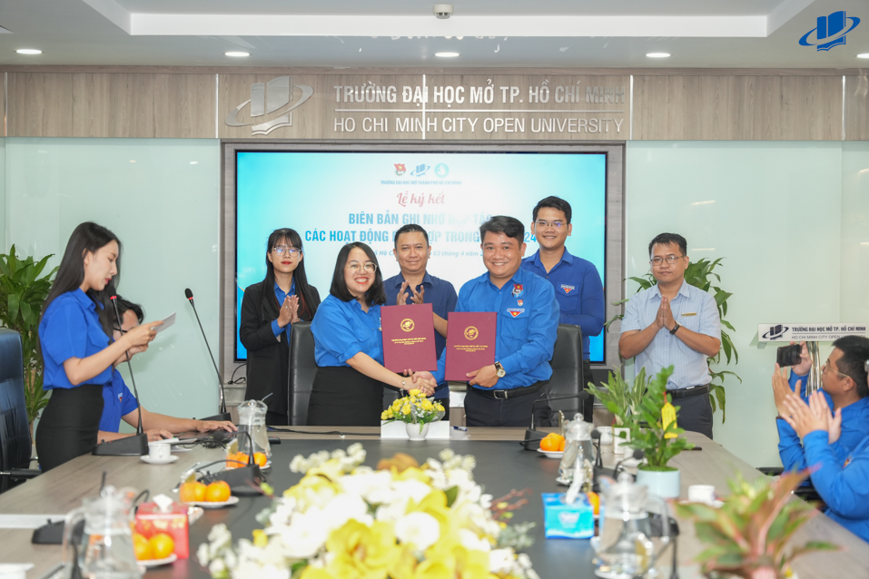 Lễ ký kết chương trình phối hợp công tác Đoàn – Hội giữa Trường Đại học Mở Thành phố Hồ Chí Minh với các cơ quan, doanh nghiệp